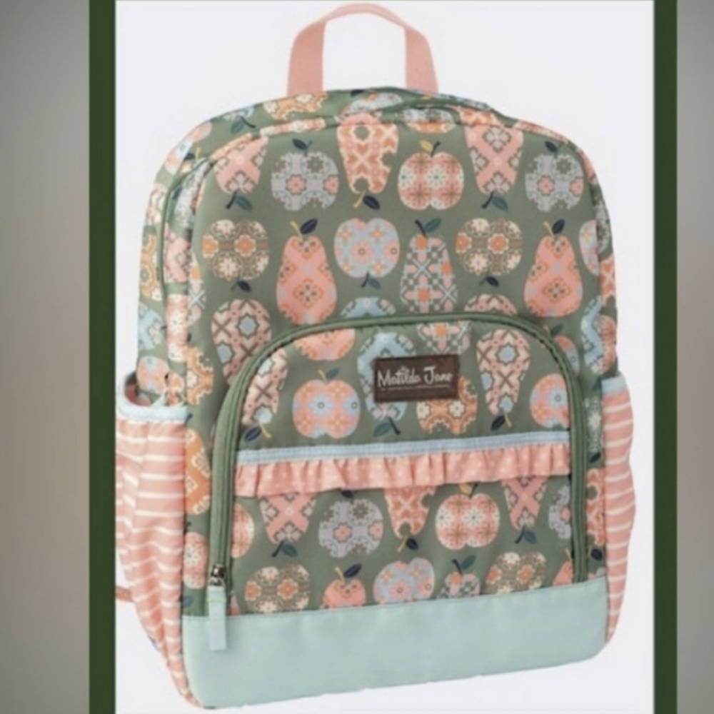 Matilda Jane Kids Apple Backpack New